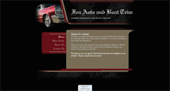 Desktop Screenshot of foxautoandboattrim.com